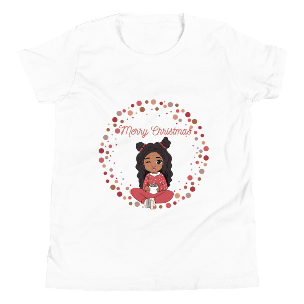 Merry Christmas Marshmallows Girls Tee