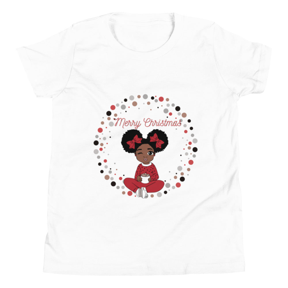 Merry Christmas Marshmallows & Puffs Girls Tee