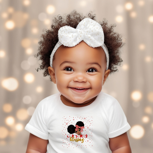 Baby Girl's Christmas Blessing Graphic Tee