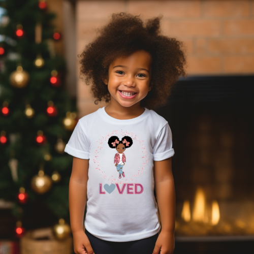 Loved Toddler Girls Graphic Tee