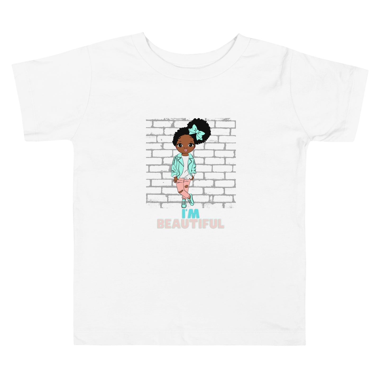 I'm Beautiful Toddler Girls Graphic Tee